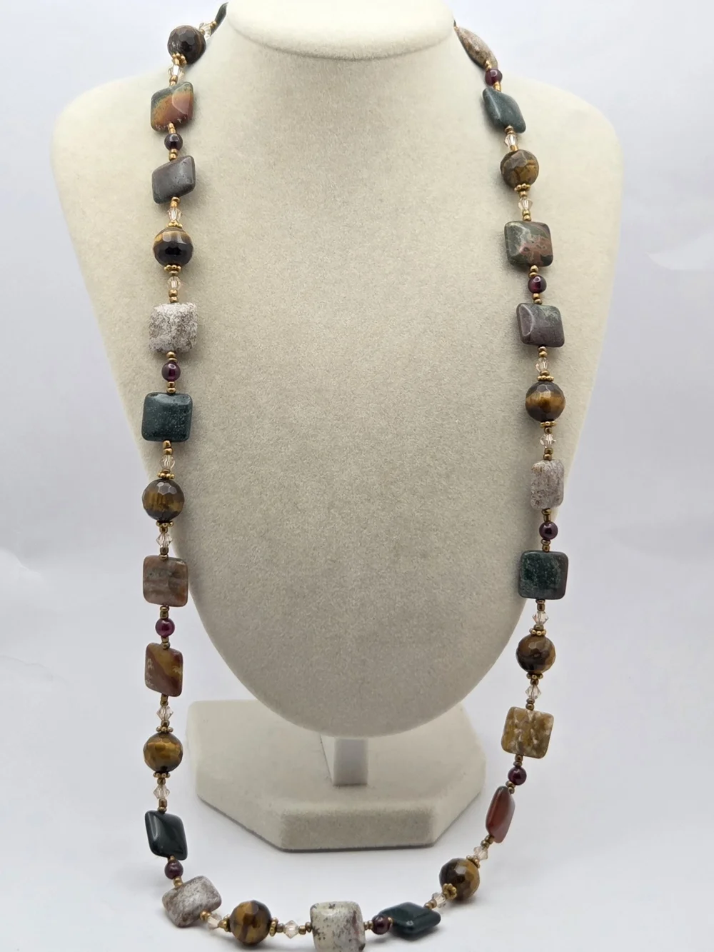 Natural Gemstone Beaded Necklace 25